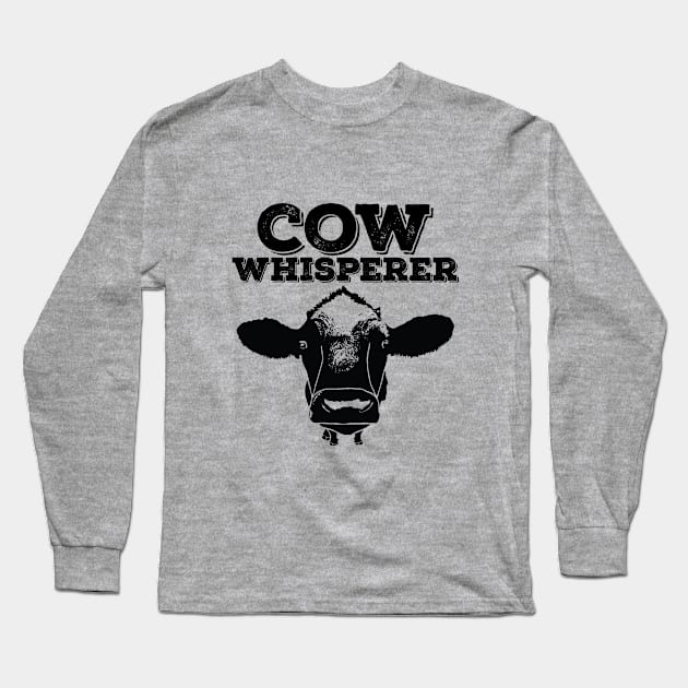 Cow - Cow Whisperer Long Sleeve T-Shirt by Kudostees